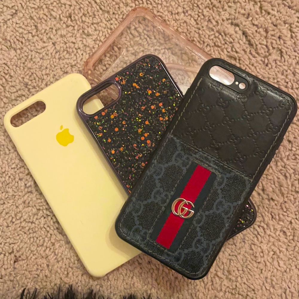 IPHONE 8 PLUS PHONE CASE BUNDLE!!